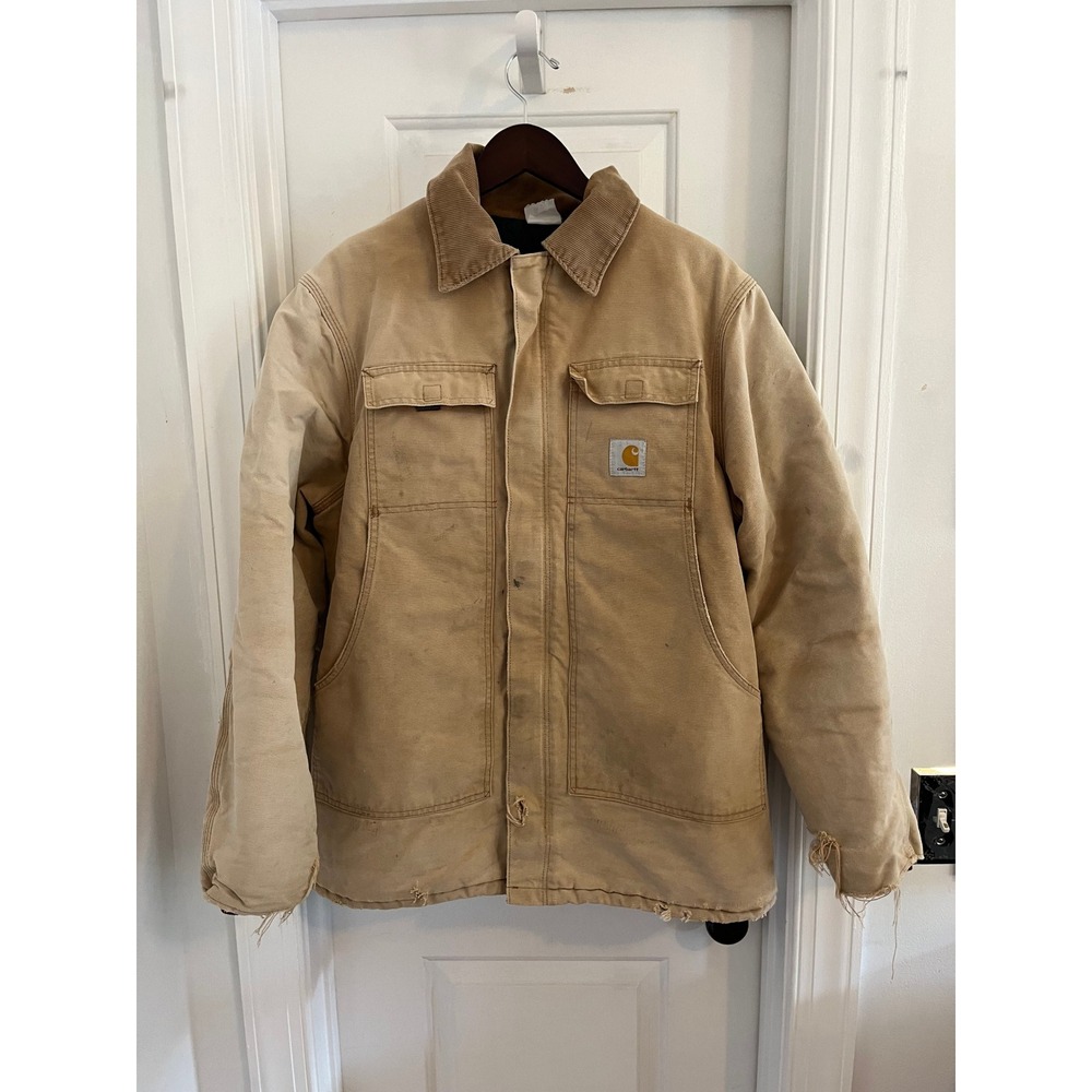 Carhartt Mens Distressed Duck Canvas Chore Coat‎